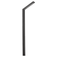 Outdoor Landscape Lighting LED 12V Low Voltage CDPS59 3W Stainless Steel 12V Low Voltage LED Linear Path Light Directional Fixture Black