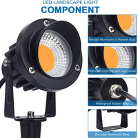Outdoor Landscape Lighting LED 12V Low Voltage CD75 7W 12V Low Voltage LED Directional Outdoor Landscape Aluminum Spotlight Narrow Beam