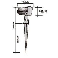 Outdoor Landscape Lighting LED 12V Low Voltage CD75 7W 12V Low Voltage LED Directional Outdoor Landscape Aluminum Spotlight Narrow Beam