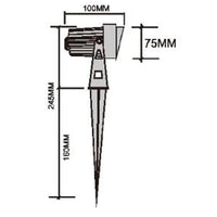 Outdoor Landscape Lighting LED 12V Low Voltage CD75 4x/8x/12x Package 7W 12V Low Voltage LED Directional Outdoor Landscape Aluminum Spotlight Narrow Beam 3000K