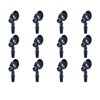 Outdoor Landscape Lighting LED 12V Low Voltage CD85 4x/8x/12x Package 10W 12V Low Voltage Garden Landscape Directional Waterproof Ground Narrow Beam Outdoor Aluminum Spotlight 12 Pack