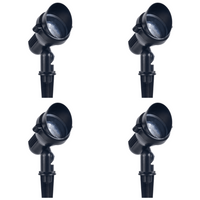 Outdoor Landscape Lighting LED 12V Low Voltage CD85 4x/8x/12x Package 10W 12V Low Voltage Garden Landscape Directional Waterproof Ground Narrow Beam Outdoor Aluminum Spotlight 4 Pack