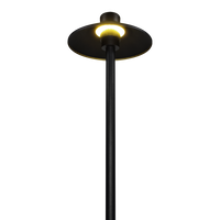 Outdoor Landscape Lighting LED 12V Low Voltage CDPA50 3W 12V Smooth Hat 3000K Warm White Integrated LED 12V Low Voltage Aluminum Path Light