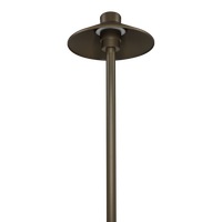 Outdoor Landscape Lighting LED 12V Low Voltage CDPA50 3W 12V Smooth Hat 3000K Warm White Integrated LED 12V Low Voltage Aluminum Path Light