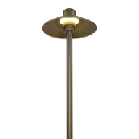 Outdoor Landscape Lighting LED 12V Low Voltage CDPA50 3W 12V Smooth Hat 3000K Warm White Integrated LED 12V Low Voltage Aluminum Path Light