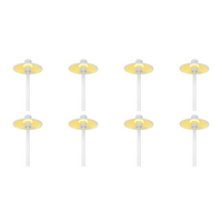 Outdoor Landscape Lighting LED 12V Low Voltage CDPA50 4x/8x/12x Package 3W 12V Low Voltage Smooth Hat 3000K Warm White Integrated LED Low Aluminum Voltage Path Light White 8 Pack