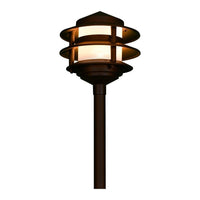 Outdoor Landscape Lighting LED 12V Low Voltage CDPA52 4x/8x/12x Package 3W 3000K Warm White Integrated LED 12V AC/DC Aluminum Low Voltage Landscape Lighting 3 Tier Pagoda Path Light
