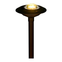 Outdoor Landscape Lighting LED 12V Low Voltage CDPA52 4x/8x/12x Package 3W 3000K Warm White Integrated LED 12V AC/DC Aluminum Low Voltage Landscape Lighting 3 Tier Pagoda Path Light