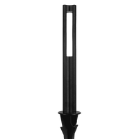 Outdoor Landscape Lighting LED 12V Low Voltage CDPA53 12V Low Voltage 3W 3000K Warm White Integrated LED Rectangular Bollard Light Outdoor Aluminum Path Lighting