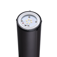Outdoor Landscape Lighting LED 12V Low Voltage CDPA55 3W 12V Low Voltage 3000K Warm White Integrated LED Garden Bollard Aluminum Path Light
