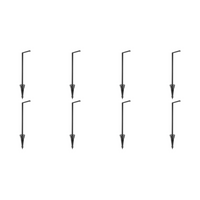 Outdoor Landscape Lighting LED 12V Low Voltage CDPA57 4x/8x/12x Package 12V Low Voltage Aluminum LED Rectangular Bollard Path Light Black 8 Pack