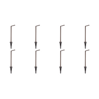 Outdoor Landscape Lighting LED 12V Low Voltage CDPA57 4x/8x/12x Package 12V Low Voltage Aluminum LED Rectangular Bollard Path Light Brown 8 Pack