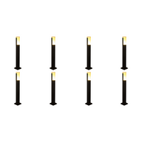 Outdoor Landscape Lighting LED 12V Low Voltage CDPA60 4x/8x/12x Package 12V Low Voltage 3000K Warm White LED Bollard Landscape Light | Low Voltage Aluminum Path Light 8 Pack