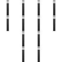 Outdoor Landscape Lighting LED 12V Low Voltage CDPA62 4x/8x/12x Package 3W 12V Low Voltage LED Linear Bollard Landscape Light Garden Aluminum Path Light 12 Pack