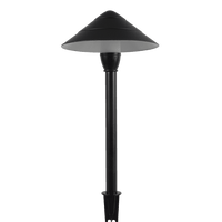 Outdoor Landscape Lighting LED 12V Low Voltage CDPA65 3W 12V Beaded Swivel Hat 3000K Warm White Integrated LED 12V Low Voltage Aluminum Path Light Black