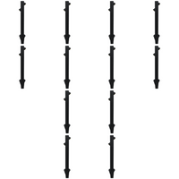 Outdoor Landscape Lighting LED 12V Low Voltage CDPA68 4x/8x/12x Package 6W LED Inside Out Bollard Aluminum Path Light 12V Low Voltage Outdoor Landscape Lighting 12 Pack
