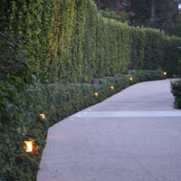 Outdoor Landscape Lighting LED 12V Low Voltage CDPS70 4x/8x/12x Package 3W 3000K Warm White Integrated LED Stainless Steel and Marble Path Light 12V Low Voltage Outdoor Landscape Lighting