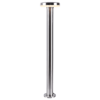 Outdoor Landscape Lighting LED 12V Low Voltage CDPS72 7W Stainless Steel Bollard Pathway Lighting LED Circle Top Modern 12V Low Voltage