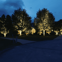 Outdoor Landscape Lighting LED 12V Low Voltage CDRA12 4x/8x/12x Package 12W 12V Low Voltage Smart Bluetooth RGBW Narrow Beam Directional Outdoor Landscape Aluminum Spotlight with Remote Control