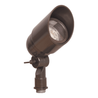 Outdoor Landscape Lighting LED 12V Low Voltage DL01 12V Low Voltage Outdoor LED Landscape Spotlight | Directional Aluminum MR16 Socket Light Fixture Brown