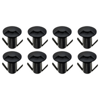 Outdoor Landscape Lighting LED 12V Low Voltage DM53 4x/8x/12x Package 3W COB 12V Low Voltage LED Monodirectional Stainless Steel Waterproof In-Ground Landscape Well Light 3000K Black 8 Pack