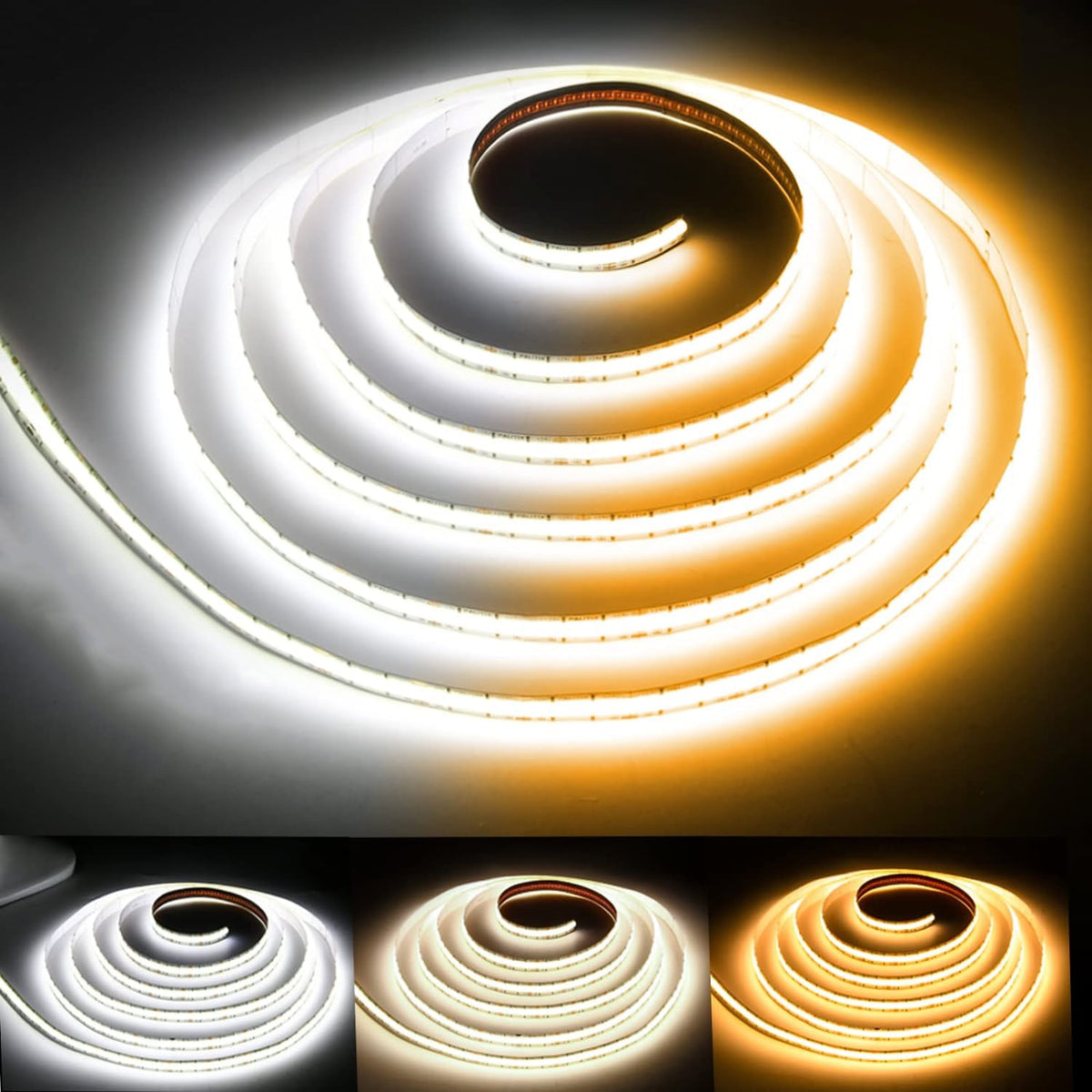Outdoor Landscape Lighting LED 12V Low Voltage SLD07 Dotless Linear LED Tunable CCT (2700K-6500K) 4.5W/ft for 10mm COB Strip Lights Low Voltage DC24V Tape Light