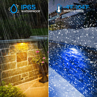 Outdoor Landscape Lighting LED 12V Low Voltage ELA12 8-Pack 12 Inch 5W RGBW LED Retaining Wall Lights, Aluminum Hardscape Color Changing 12V Low Voltage Landscape Lights