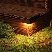 Outdoor Landscape Lighting LED 12V Low Voltage ELC02 8-Pack 3W LED Aluminum Hardscape Lighting Right Angle 3CCT Retaining Wall Lights, 12V Low Voltage Landscape Lights