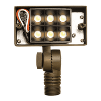 Outdoor Landscape Lighting LED 12V Low Voltage FPB02 Cast Brass Flood Light | 2W-7W 3000K Warm White Integrated LED 12V Low Voltage Landscape Light