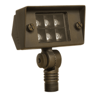 Outdoor Landscape Lighting LED 12V Low Voltage FPB02 Cast Brass Flood Light | 2W-7W 3000K Warm White Integrated LED 12V Low Voltage Landscape Light