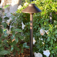 Outdoor Landscape Lighting LED 12V Low Voltage PLB02 Clear Lens Outdoor Garden Pathway Light | 12V Low Voltage Brass Path Light
