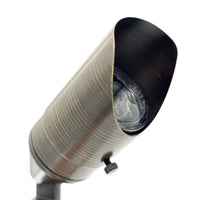 Outdoor Landscape Lighting LED 12V Low Voltage SPBP02 Rein Adjustable Brown Brass Spotlight Low Voltage Landscape Lighting