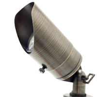 Outdoor Landscape Lighting LED 12V Low Voltage SPBP02 Rein Adjustable Brown Brass Spotlight Low Voltage Landscape Lighting