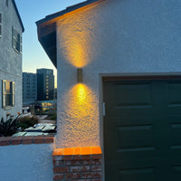 Outdoor Landscape Lighting LED 12V Low Voltage SCSP01 Stelvio Sconce Antique Brass Finish Up/Down Light 4x/8x/12x MR16 4W Dimmable 2700K Package Low Voltage Outdoor Lighting