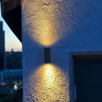 Outdoor Landscape Lighting LED 12V Low Voltage SCSP03 Stelvio Sconce Black Finish Up/Down Light 4x/8x/12x MR16 4W Dimmable 2700K Package Low Voltage Outdoor Lighting