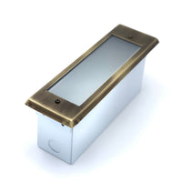 Outdoor Landscape Lighting LED 12V Low Voltage STBP11 Tulay Cast Brass Step Light Frosted Lens Low Voltage Outdoor Lighting