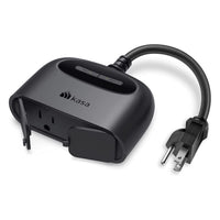 Outdoor Landscape Lighting LED 12V Low Voltage Outdoor Smart Plug Double Socket, Smart Home Wi-Fi Outlet Timer