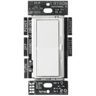 Lutron Diva C.L Dimmer Switch for Dimmable LED, Halogen and Incandescent Bulbs, Single-Pole or 3-Way, White
