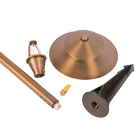 Outdoor Landscape Lighting LED 12V Low Voltage PLB04 Cast Brass Two Tier Brass LED 12V Pagoda Low Voltage Pathway Light G4 Socket