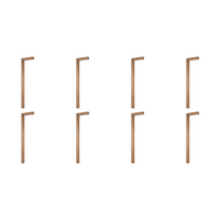Outdoor Landscape Lighting LED 12V Low Voltage PLB07 4x/8x/12x Package 3000K Warm White Integrated 3W LED Brass L-Shaped 12V Low Voltage Landscape Lighting Pathway Light 8 Pack