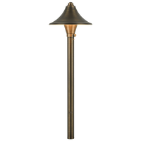 Outdoor Landscape Lighting LED 12V Low Voltage PLB09 Brass LED Cone Lamp Ready 12V Low Voltage Pathway Outdoor Landscape Lighting Fixture G4 Socket