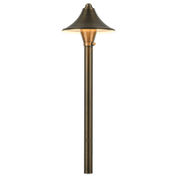 Outdoor Landscape Lighting LED 12V Low Voltage PLB09 4x/8x/12x Package Brass LED Cone 12V Low Voltage Pathway Outdoor Landscape Lighting Fixture with G4 3W 3000K Bulb