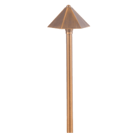 Outdoor Landscape Lighting LED 12V Low Voltage PLB11 4x/8x/12x Package Brass LED 12V Low Voltage Pathway Outdoor Lighting Landscape Fixture with G4 3W 3000K Bulb