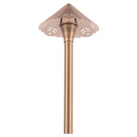 Outdoor Landscape Lighting LED 12V Low Voltage PLB12 4x/8x/12x Package Brass LED 12V Low Voltage Pathway Outdoor Lighting Landscape Fixture with G4 3W 3000K Bulb