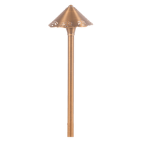 Outdoor Landscape Lighting LED 12V Low Voltage PLB12 4x/8x/12x Package Brass LED 12V Low Voltage Pathway Outdoor Lighting Landscape Fixture with G4 3W 3000K Bulb