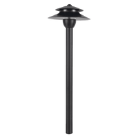 Outdoor Landscape Lighting LED 12V Low Voltage PLB13 4x/8x/12x Package Two Tier Brass Pathway 12V Low Voltage Pagoda Light Led Landscape Lighting Fixture with G4 2W 3000K