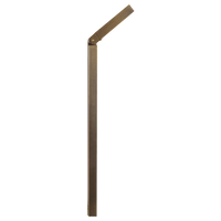 Outdoor Landscape Lighting LED 12V Low Voltage PLB14 Adjustable Integrated 3W 3000K Warm White LED Brass L-Shaped 12V Low Voltage Pathway Light