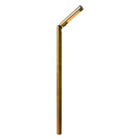 Outdoor Landscape Lighting LED 12V Low Voltage PLB15 Adjustable 3W 3000K Warm White Integrated LED Brass Round L-Shaped 12V Low Voltage Pathway Light