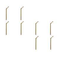 Outdoor Landscape Lighting LED 12V Low Voltage PLB16 4x/8x/12x Package Adjustable Lamp Ready Brass Round L-Shaped 12V Low Voltage Pathway Light with G4 3W 3000K Natural Brass 8 Pack