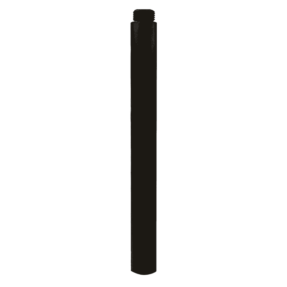 Outdoor Landscape Lighting LED 12V Low Voltage PS6 - Aluminum Post Extension 6" for Aluminum Path Light Fixtures Black